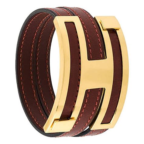 hermes leather and gold bracelet|best hermes leather bracelets.